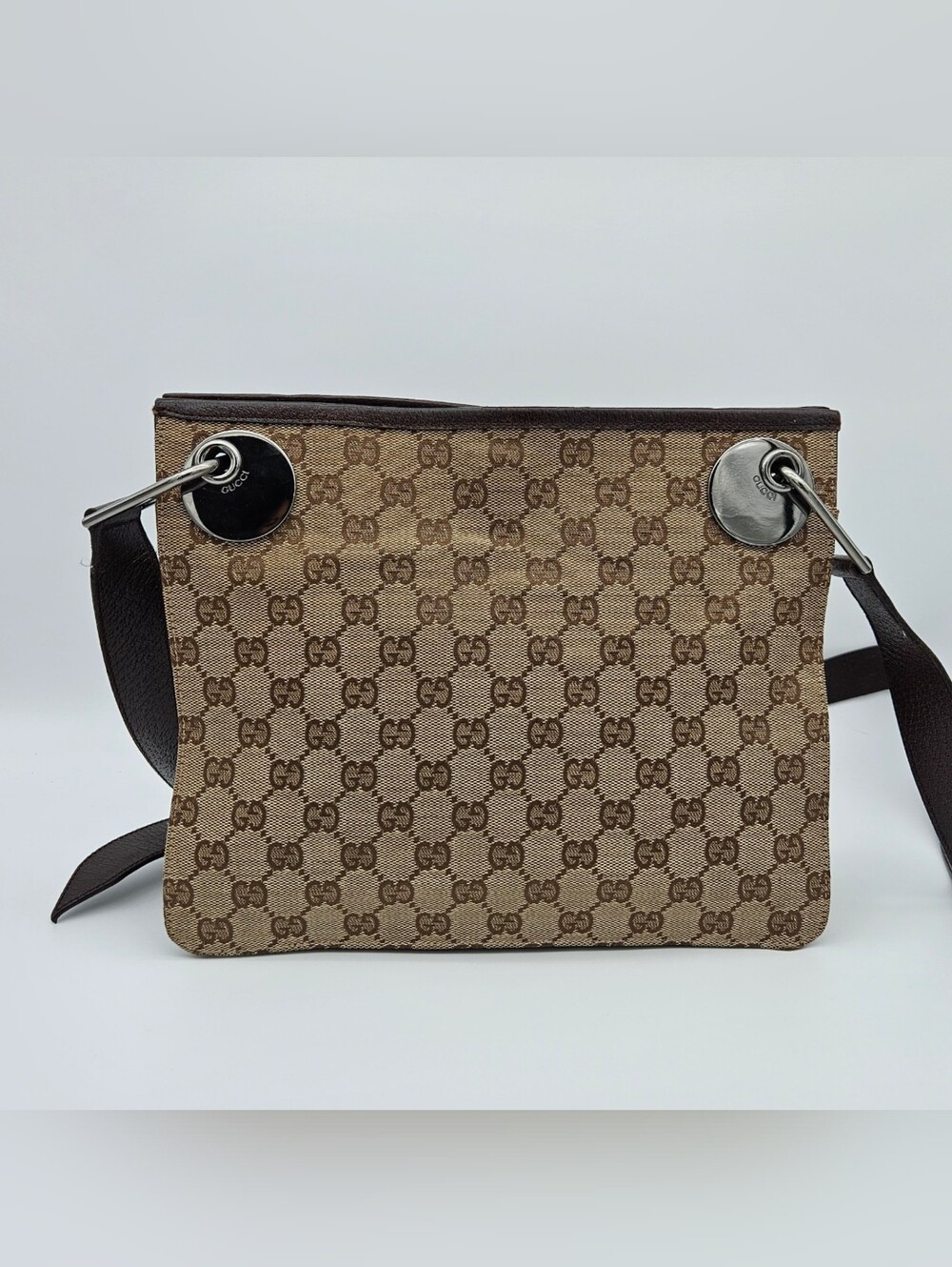 Authentic Gucci GG Eclipse Shoulder Bag Vintage #4375M